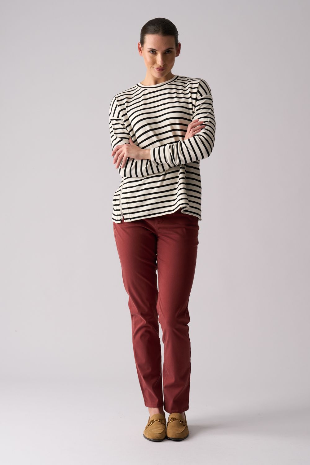 FOIL - FOIL Smooth Talker Sweater | Stripe - Jumper - Silvermaple Boutique