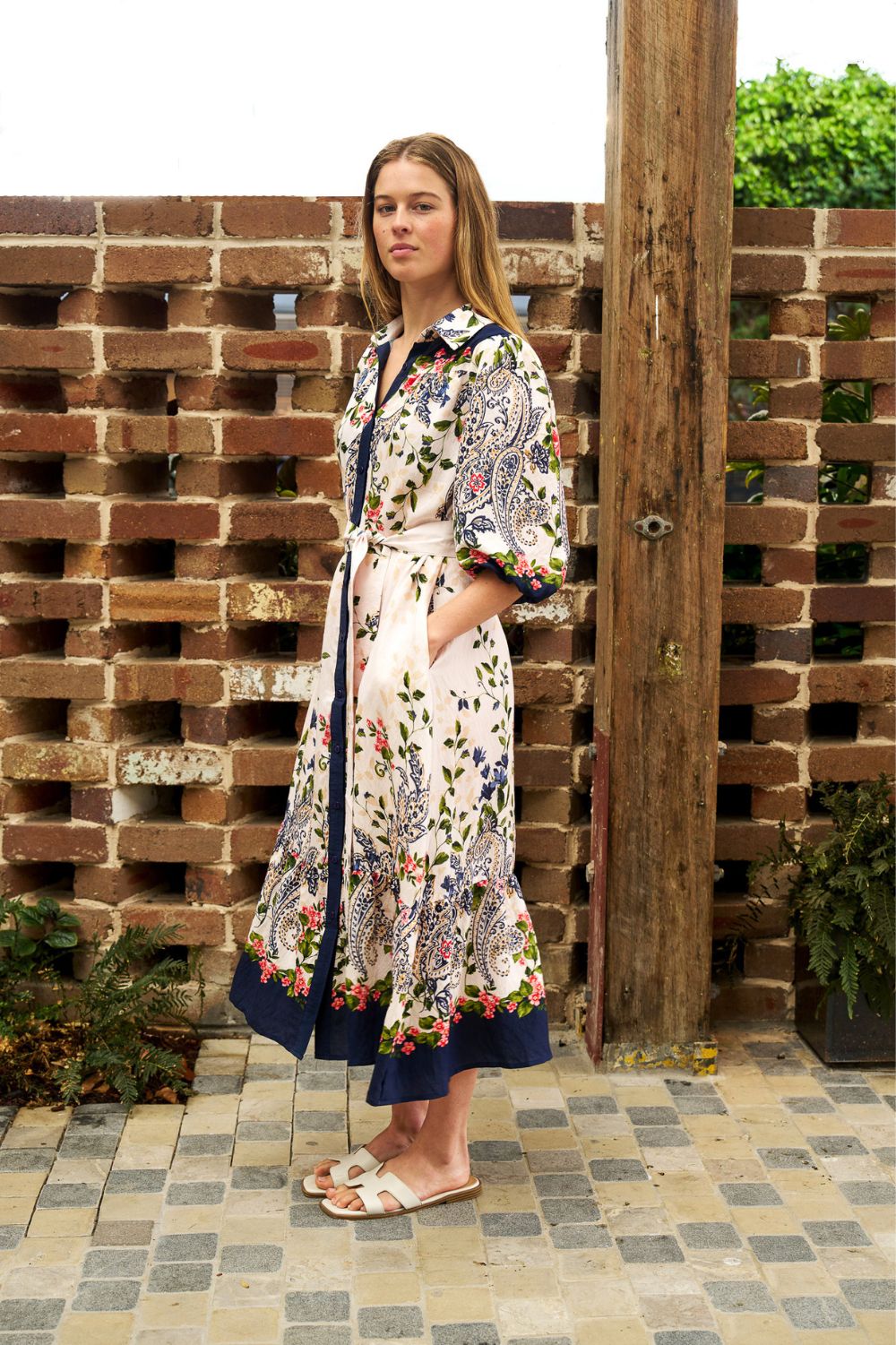 Fashion Express - Celestia Midi Dress | Navy Floral - Dress - Silvermaple Boutique