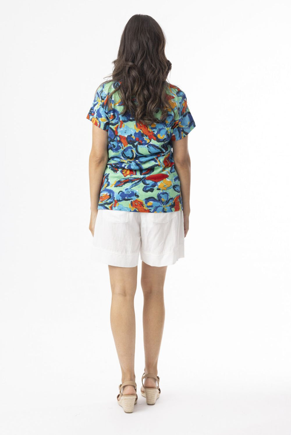Fashion Express - Easy Days Tee | Aqua Floral - T-Shirt - Silvermaple Boutique