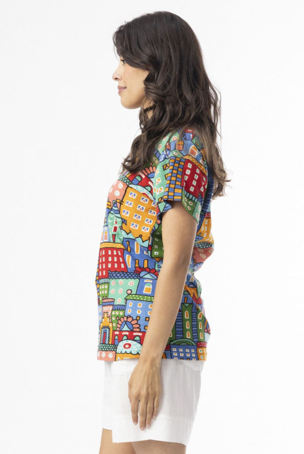 Fashion Express - Easy Days V Neck Tee | City - T-Shirt - Silvermaple Boutique