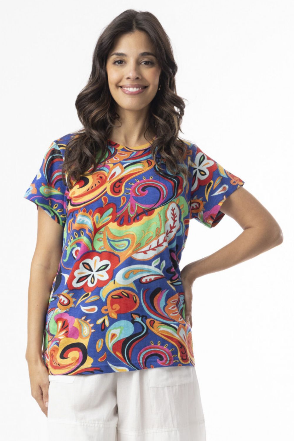 Fashion Express - Easy Days Tee | Retro Paisley - T-Shirt - Silvermaple Boutique