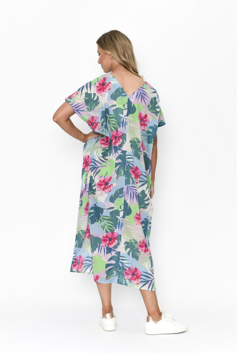 Fashion Express - Frankie Kaftan Dress | Tropical - Dress - Silvermaple Boutique
