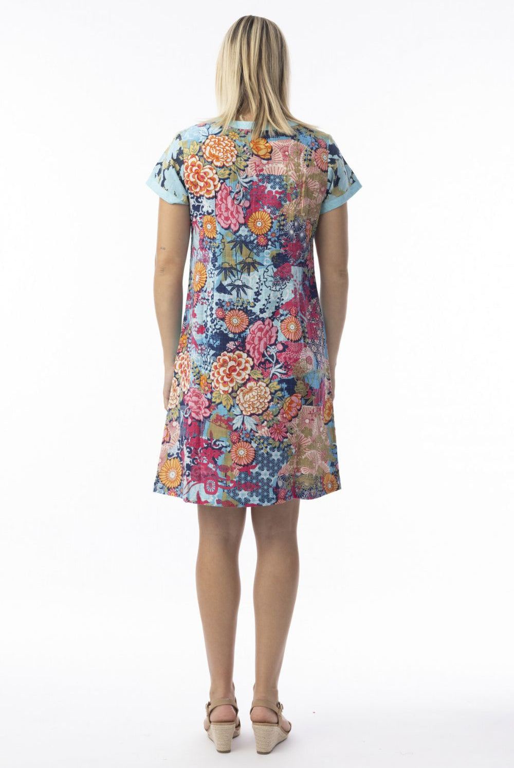 Fashion Express - Ikebana Patch Dress | Oriental Bloom - Dress - Silvermaple Boutique