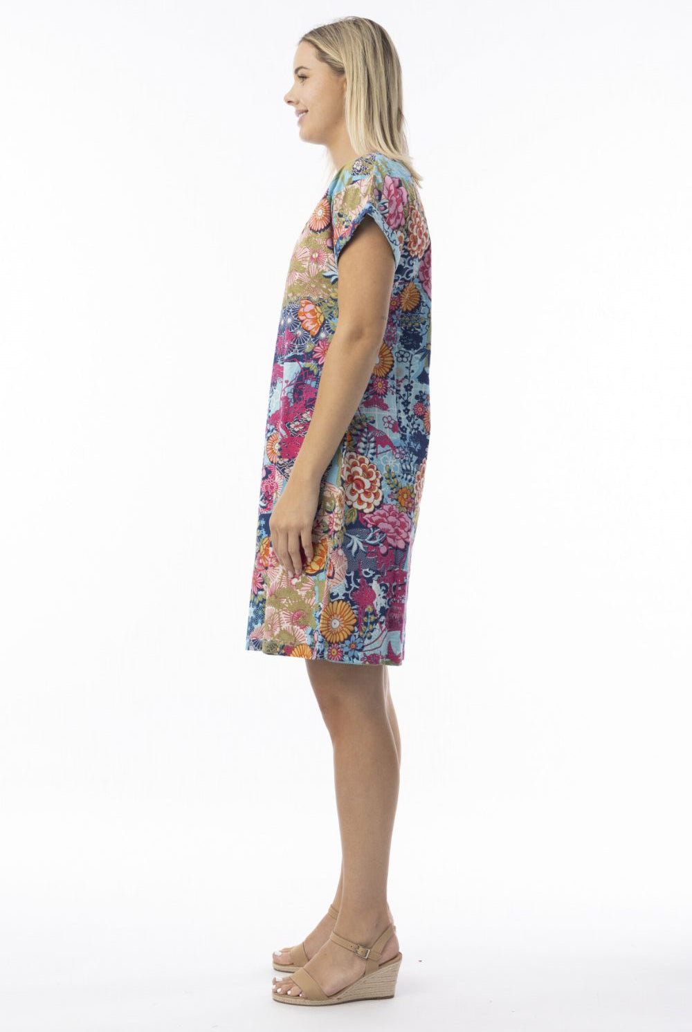 Fashion Express - Ikebana Reversible Dress | Oriental Bloom - Dress - Silvermaple Boutique