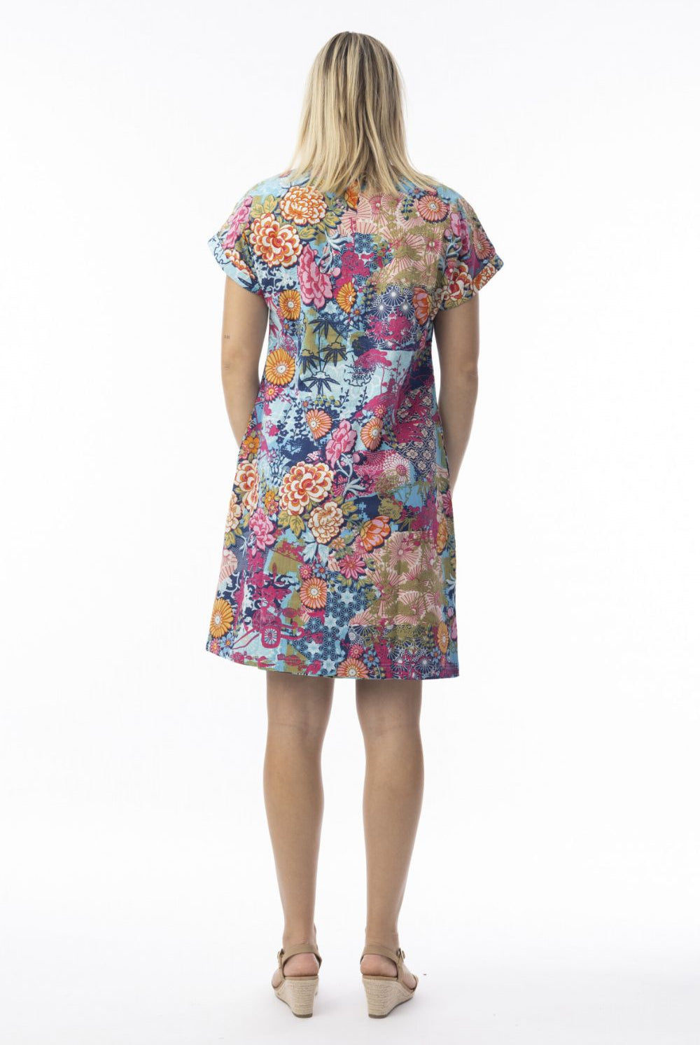 Fashion Express - Ikebana Reversible Dress | Oriental Bloom - Dress - Silvermaple Boutique