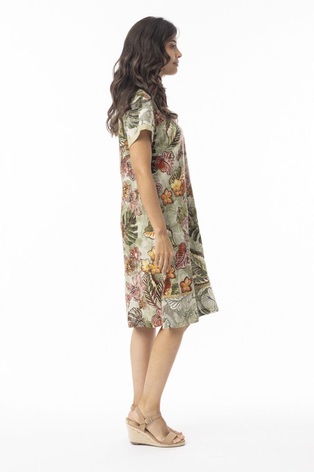 Fashion Express - Lima Patch Dress | Olive - Dress - Silvermaple Boutique