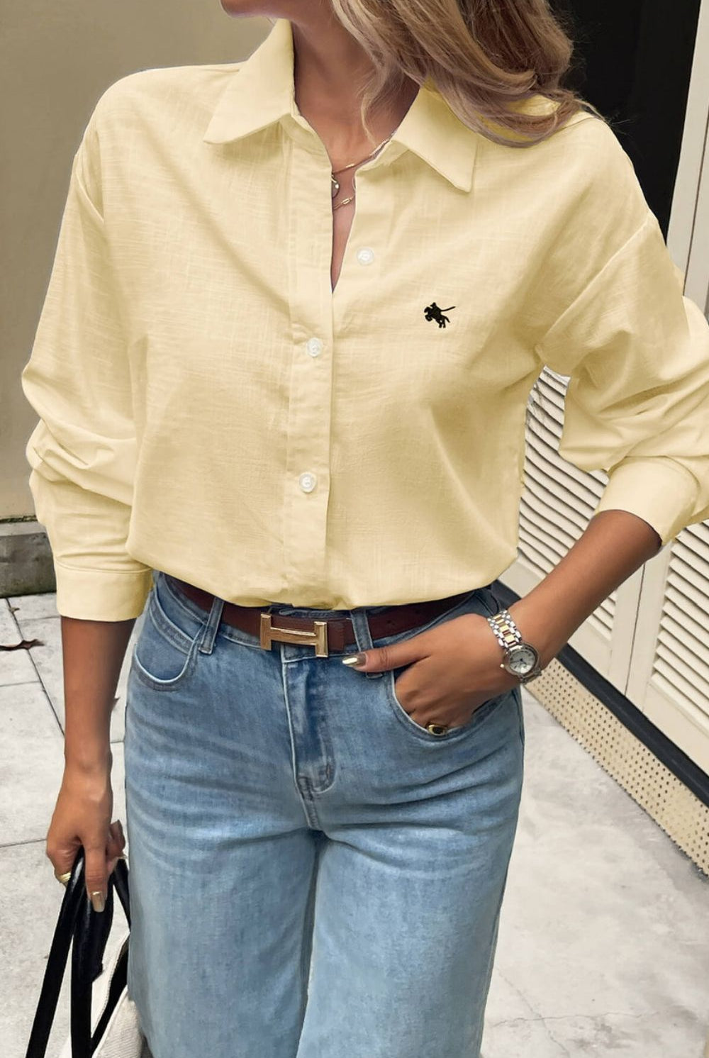 Fashion Express - Luxe Polo Shirt | Lemon - Shirt - Silvermaple Boutique