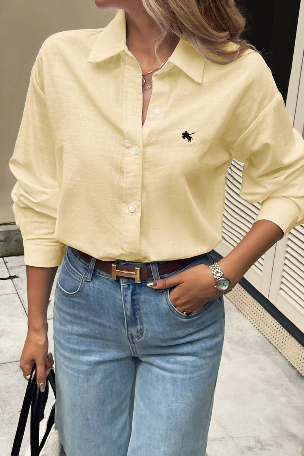 Fashion Express - Luxe Polo Shirt | Lemon - Shirt - Silvermaple Boutique