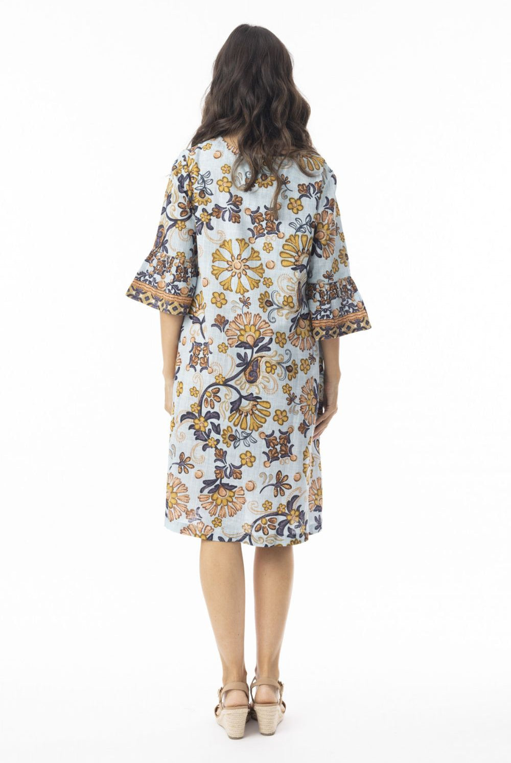 Fashion Express - Macieo Relaxed Dress | Azure Garden - Dress - Silvermaple Boutique