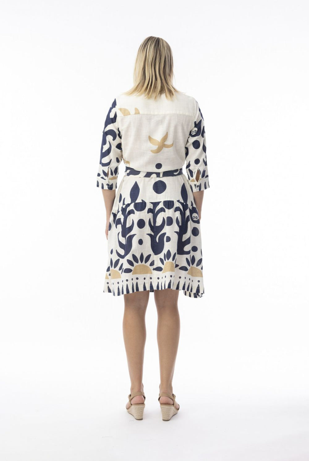 Fashion Express - Nazca Tie Waist Dress | Inca Bloom - Dress - Silvermaple Boutique