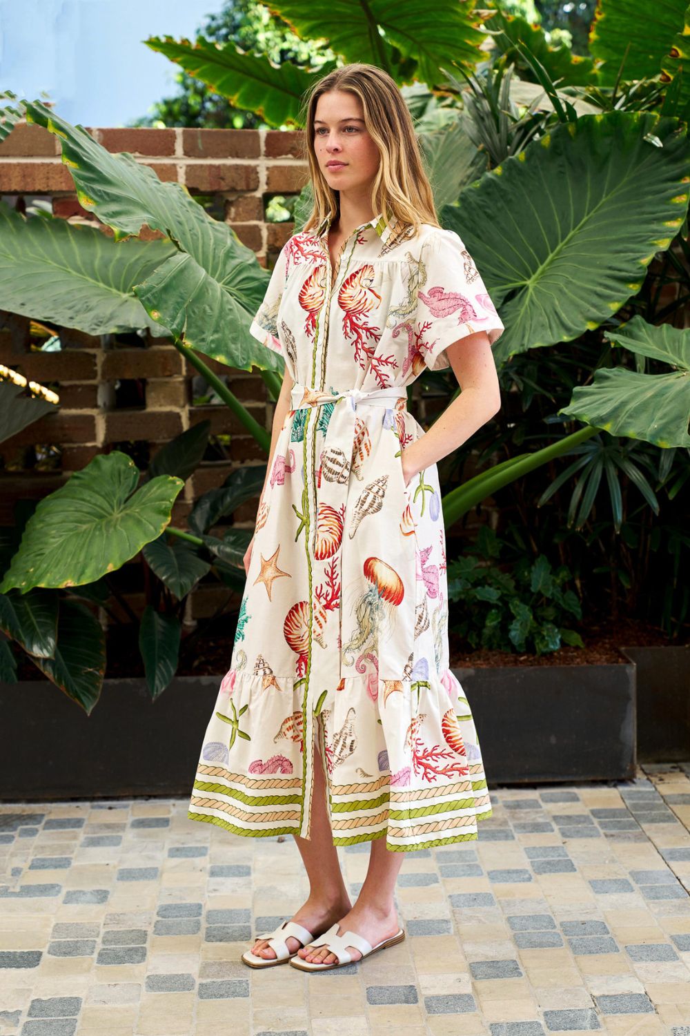 Fashion Express - Oceanic Midi Dress | Sea World - Dress - Silvermaple Boutique