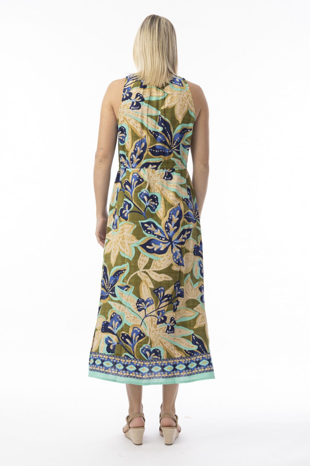 Fashion Express - Playa Brava Dress | Khaki Floral - Dress - Silvermaple Boutique
