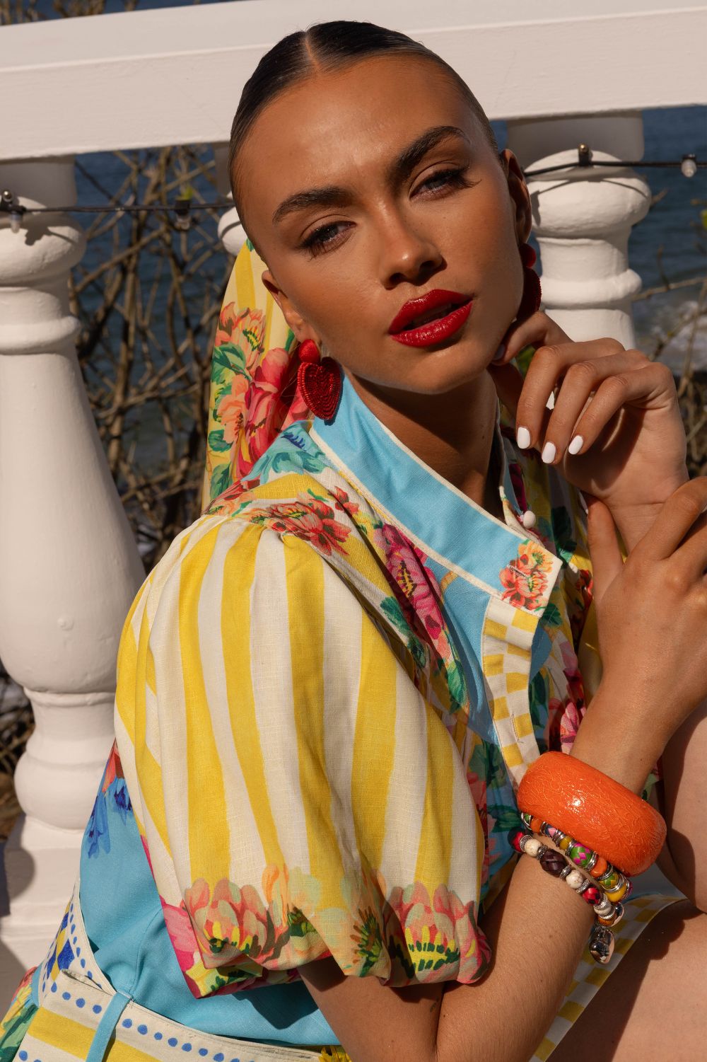 Fashion Express - Positano Maxi Dress | Aqua Lemon - Dress - Silvermaple Boutique