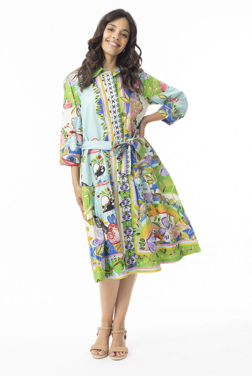 Fashion Express - Sante Fe Collar Dress | Artisan Flora - Dress - Silvermaple Boutique