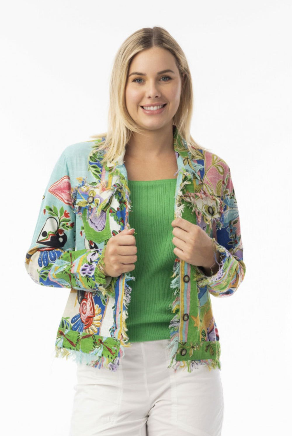 Fashion Express - Sante Fe Jacket | Artisan Flora - Jacket - Silvermaple Boutique