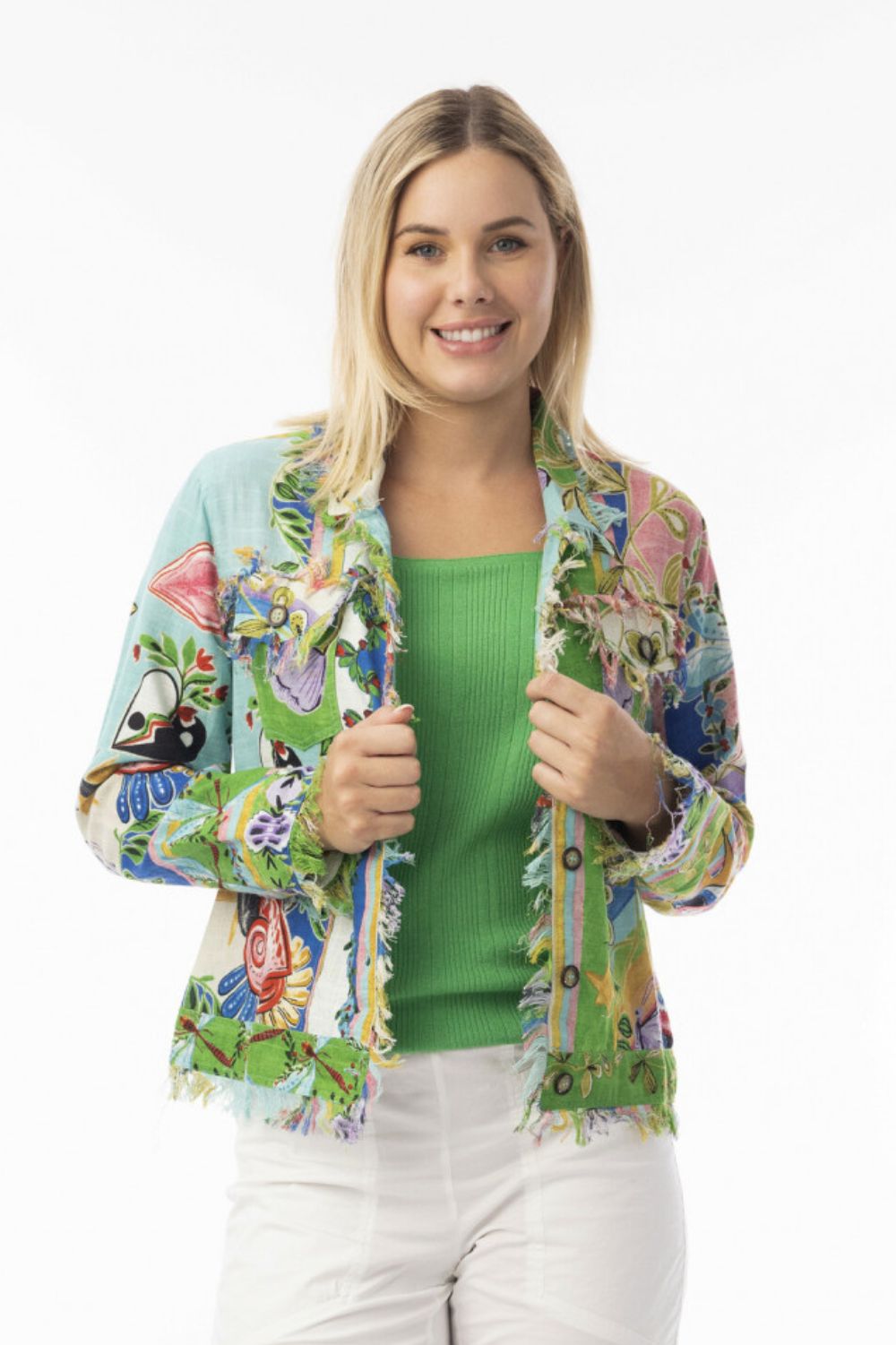 Fashion Express - Sante Fe Jacket | Artisan Flora - Jacket - Silvermaple Boutique