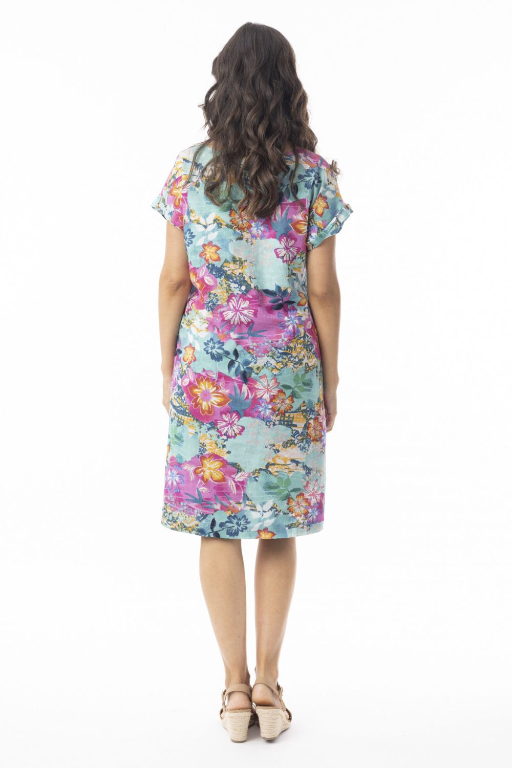 Fashion Express - Selaron Reversible Dress | Blue Meadow - Dress - Silvermaple Boutique