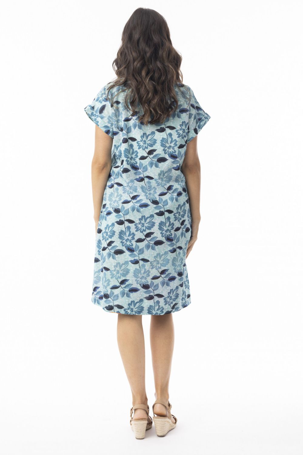 Fashion Express - Selaron Reversible Dress | Blue Meadow - Dress - Silvermaple Boutique