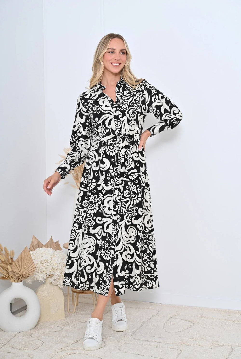 Fashion Express - Vivienne Dress | Black Floral - Dress - Silvermaple Boutique