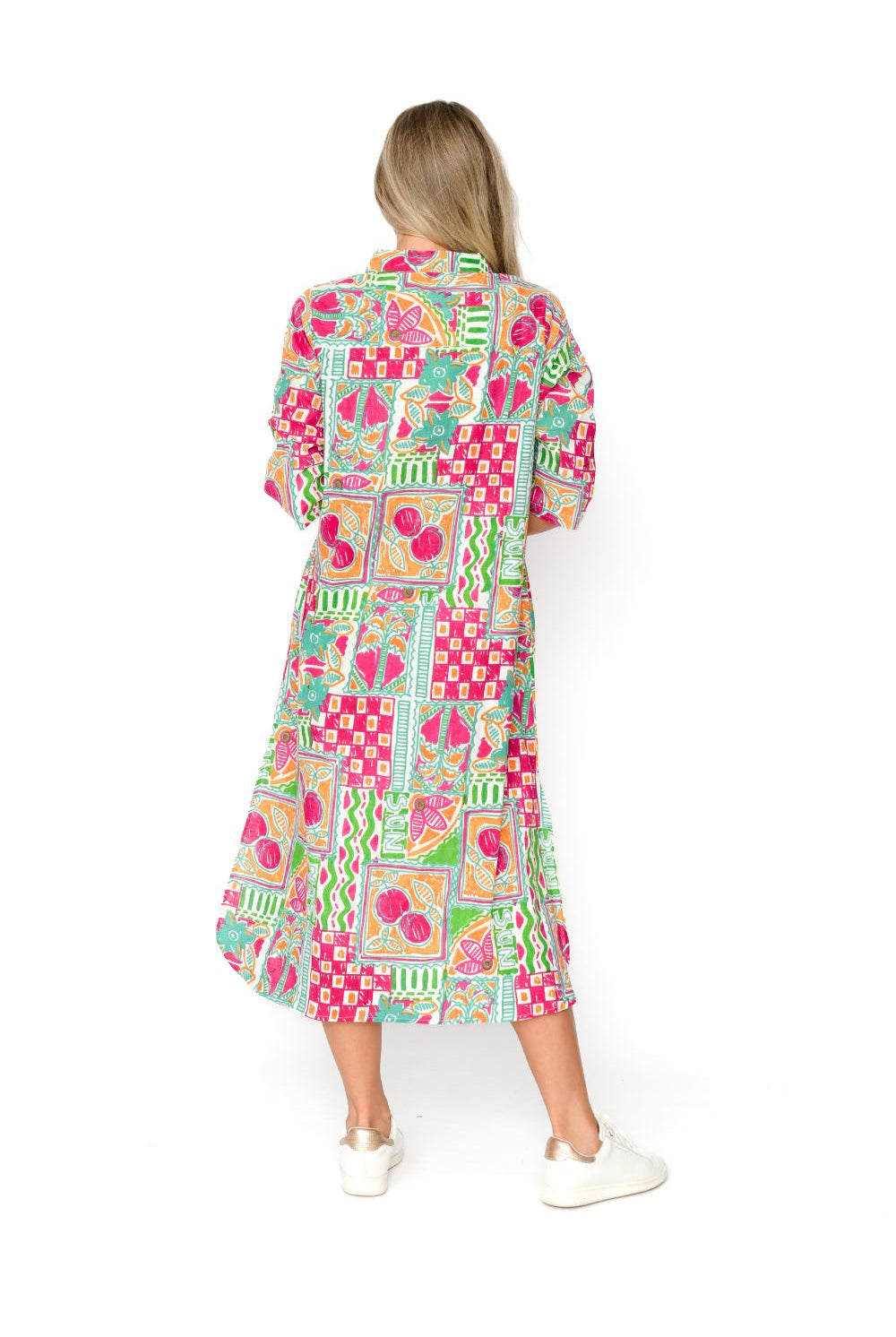 Fashion Express - Sofia Shirt Dress | Orange Sun - Dress - Silvermaple Boutique