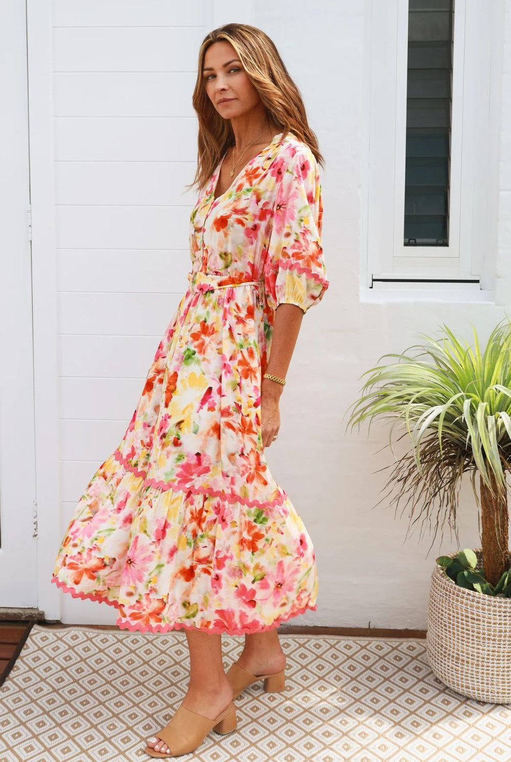 Fashion Express - Nellie Midi Dress | Bloom - Dress - Silvermaple Boutique