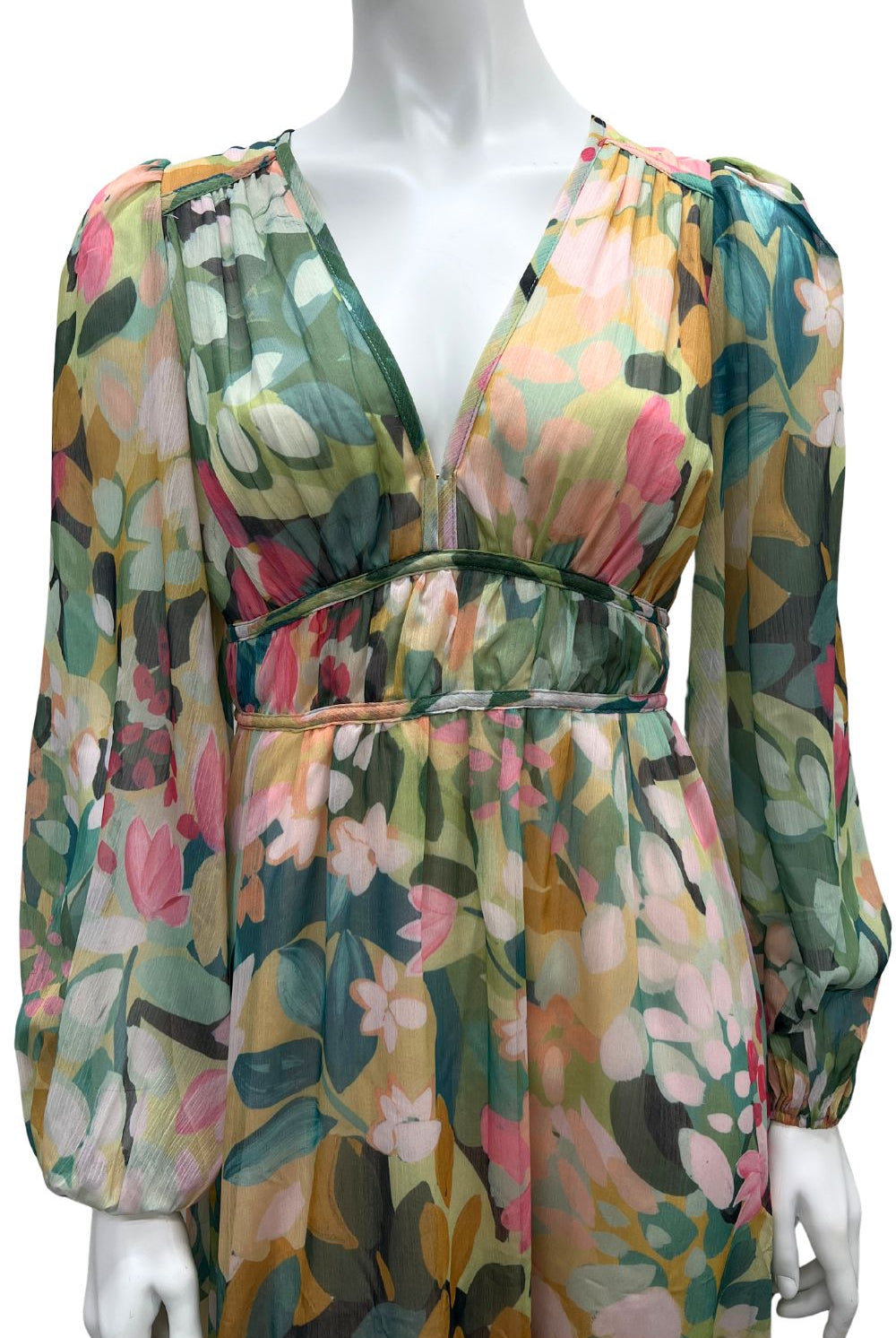 Fashion Express - Isabella Dress | Pink/Green Foral - Dress - Silvermaple Boutique