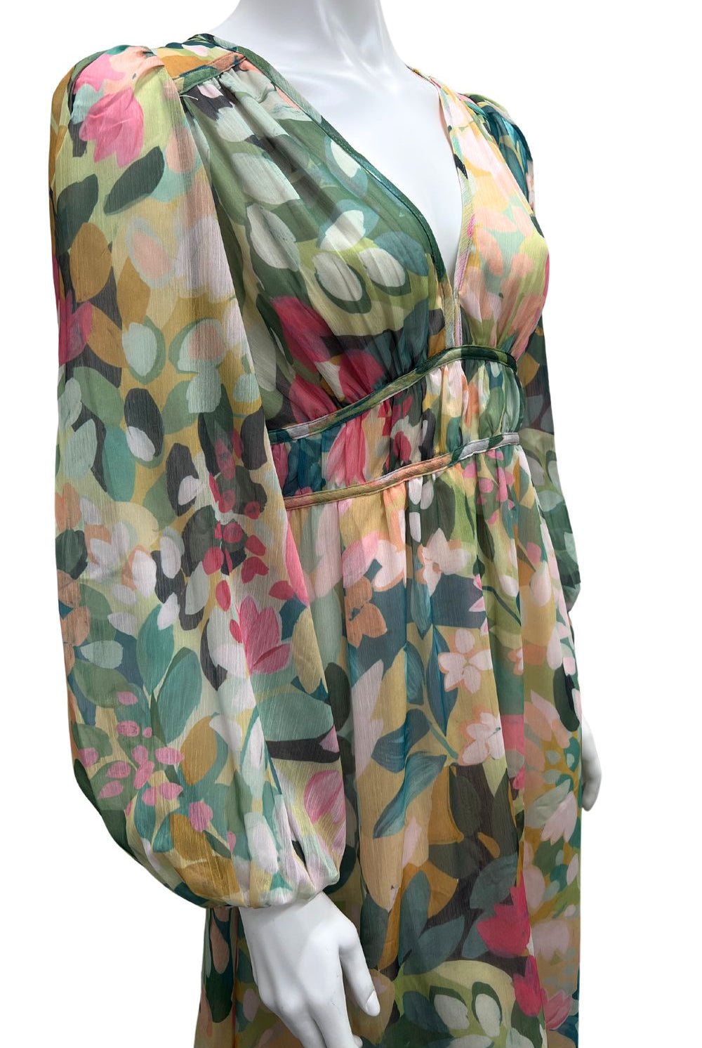 Fashion Express - Isabella Dress | Pink/Green Foral - Dress - Silvermaple Boutique
