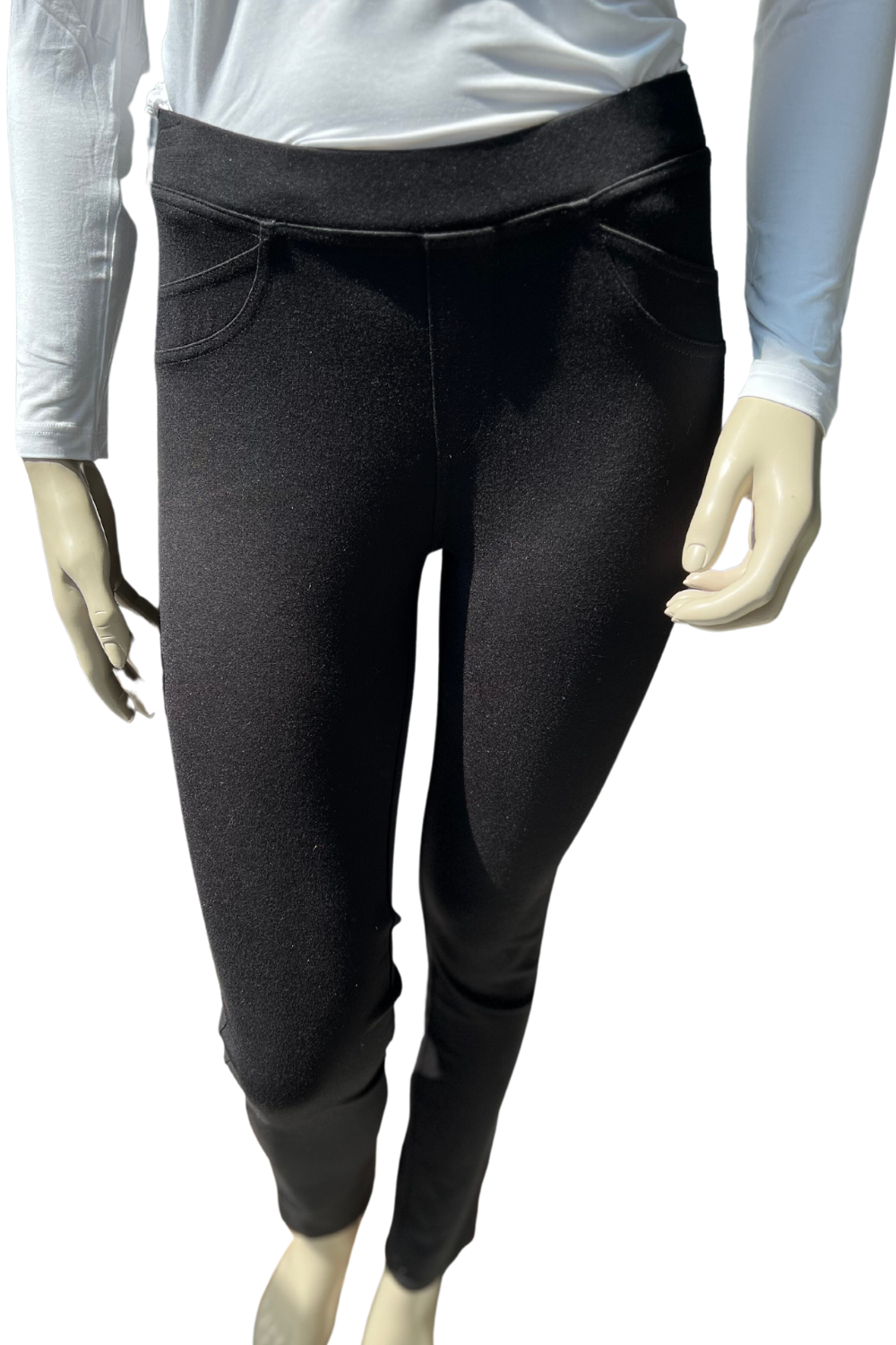 FOIL - Firm Foundations Ponti | Black - Pants - Silvermaple Boutique