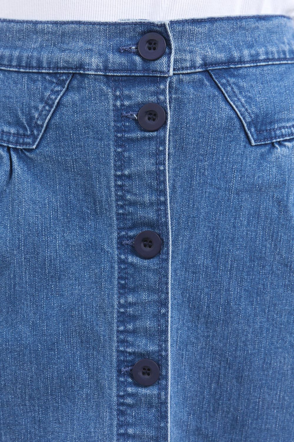 Foxwood - Amanda Midi Skirt | Mid Blue - Skirt - Silvermaple Boutique