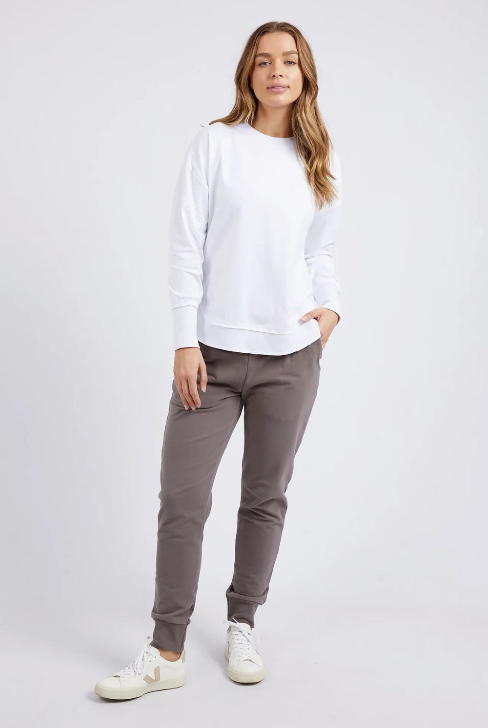 Foxwood - Farrah Long Sleeve Top | White - Top - Silvermaple Boutique