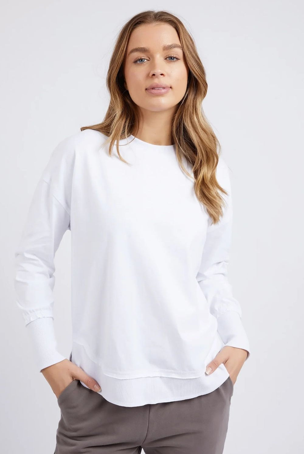 Foxwood - Farrah Long Sleeve Top | White - Top - Silvermaple Boutique