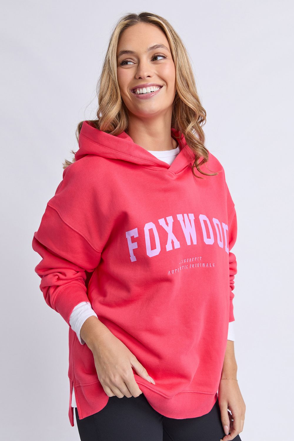 Foxwood - Foxwood Interval Hoodie | Raspberry/Neon Lilac - Jumper - Silvermaple Boutique