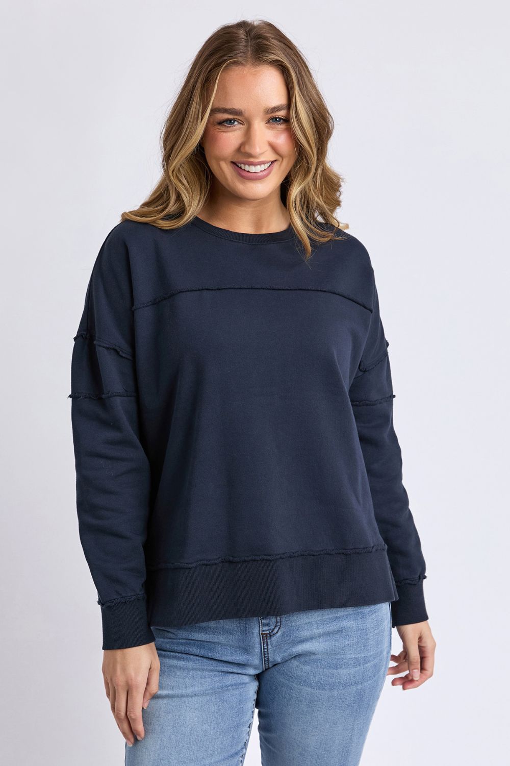 Foxwood - Jayne Throw On Fleece | Dark Sapphire - Jumper - Silvermaple Boutique