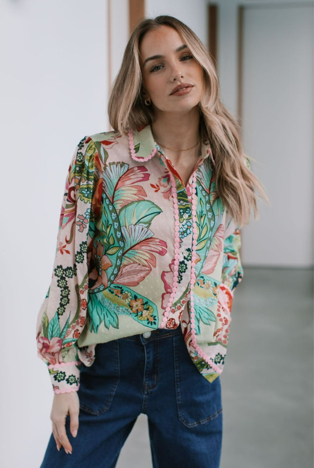 Fashion Express - Tropezena Cotton Blouse | St Tropez - Blouse - Silvermaple Boutique