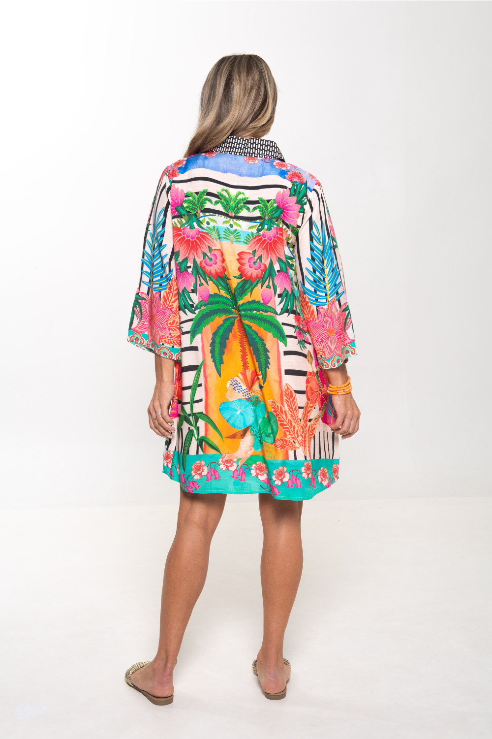 Silvermaple Collection - Georgia Shirt Dress | Havana Stripe - Dress - Silvermaple Boutique