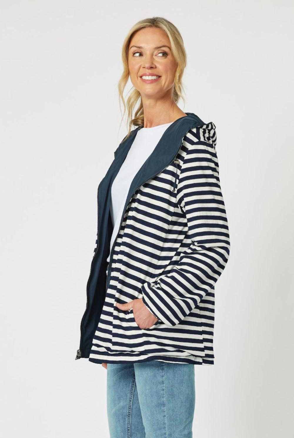 Gordon Smith - Harbour Reversible Jacket | Navy - Jacket - Silvermaple Boutique