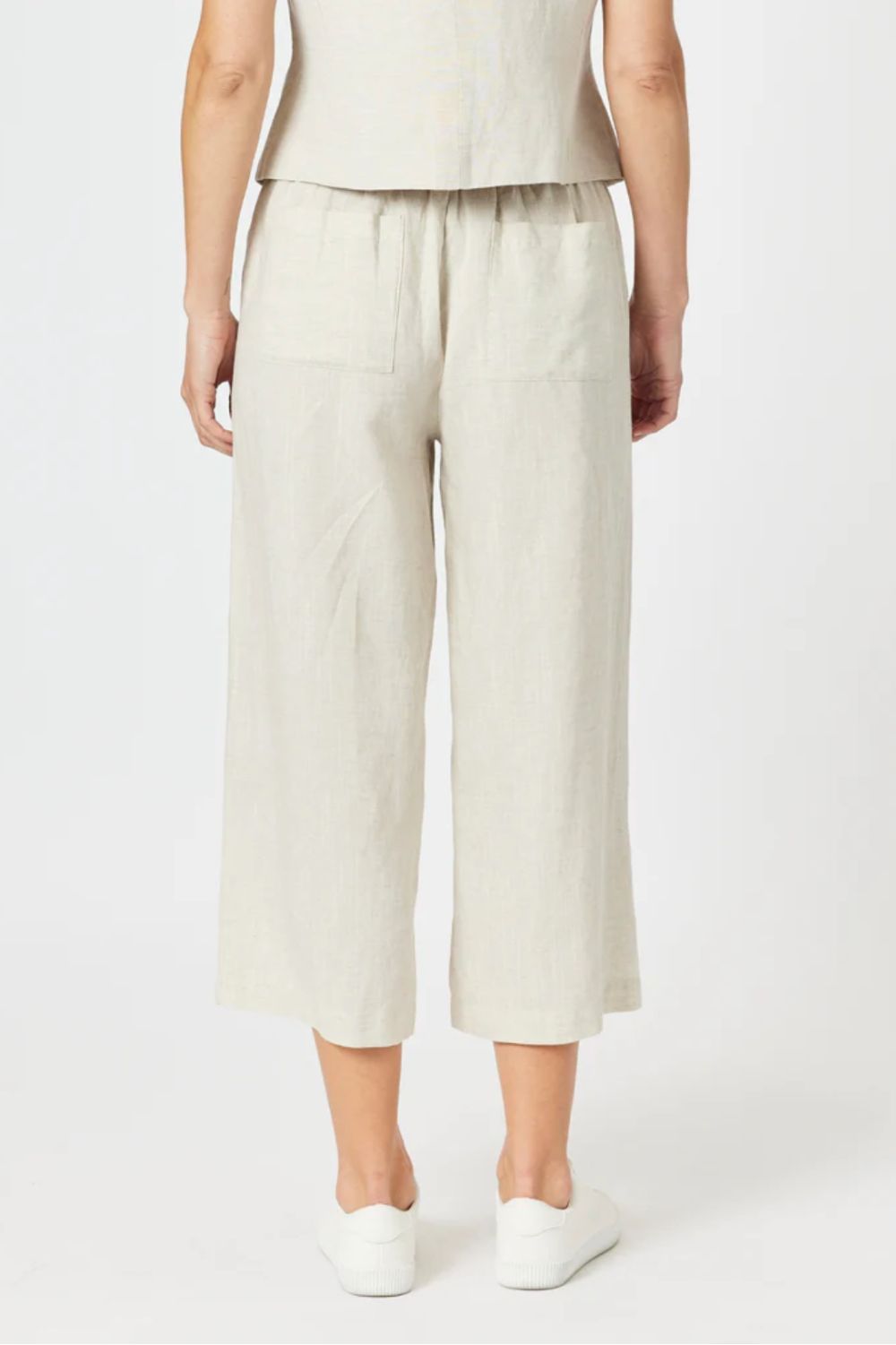 Gordon Smith - Lino Wide Leg Pant | Natural - Pants - Silvermaple Boutique