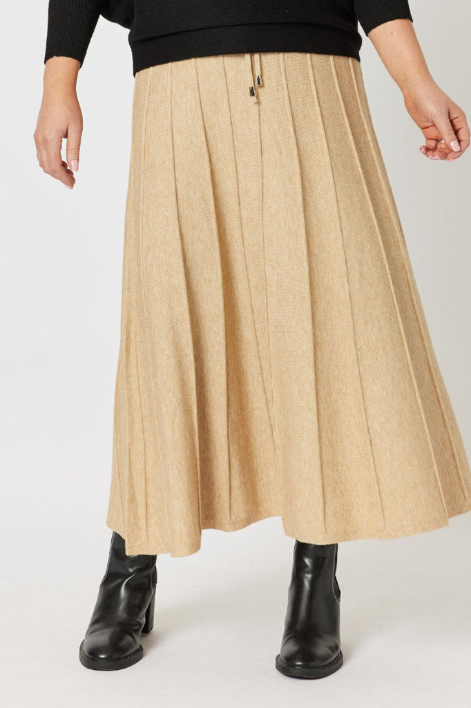 Gordon Smith Kate Long Knit Skirt | Caramel _Silvermaple Boutique