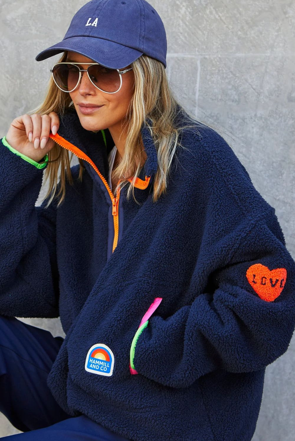 Hammil & Co - Hammill & Co Adventure Polar Fleece | Navy - Jumper - Silvermaple Boutique