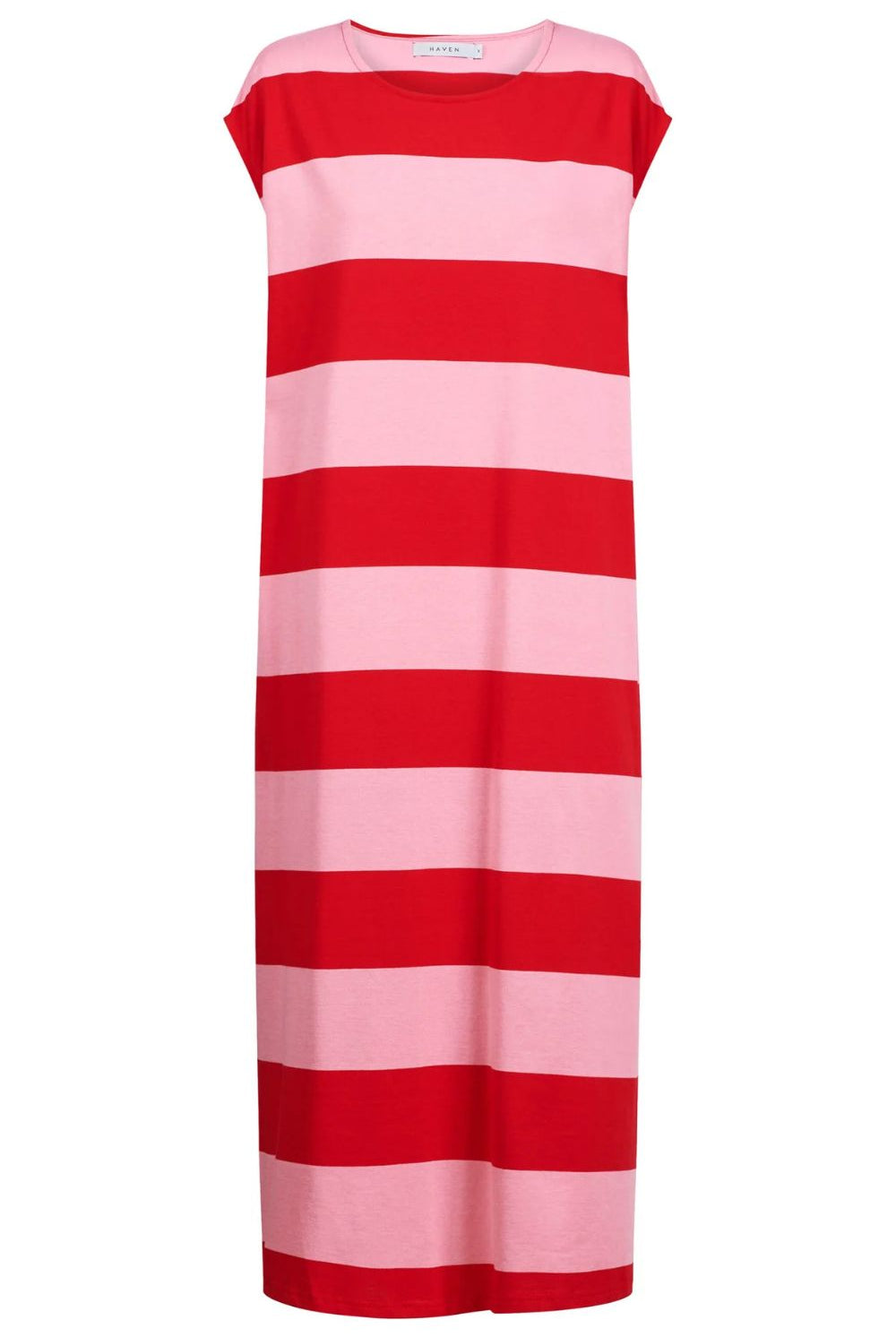 Haven - Haven Jardin Stripe T-Shirt Dress | Garnet - Dress - Silvermaple Boutique