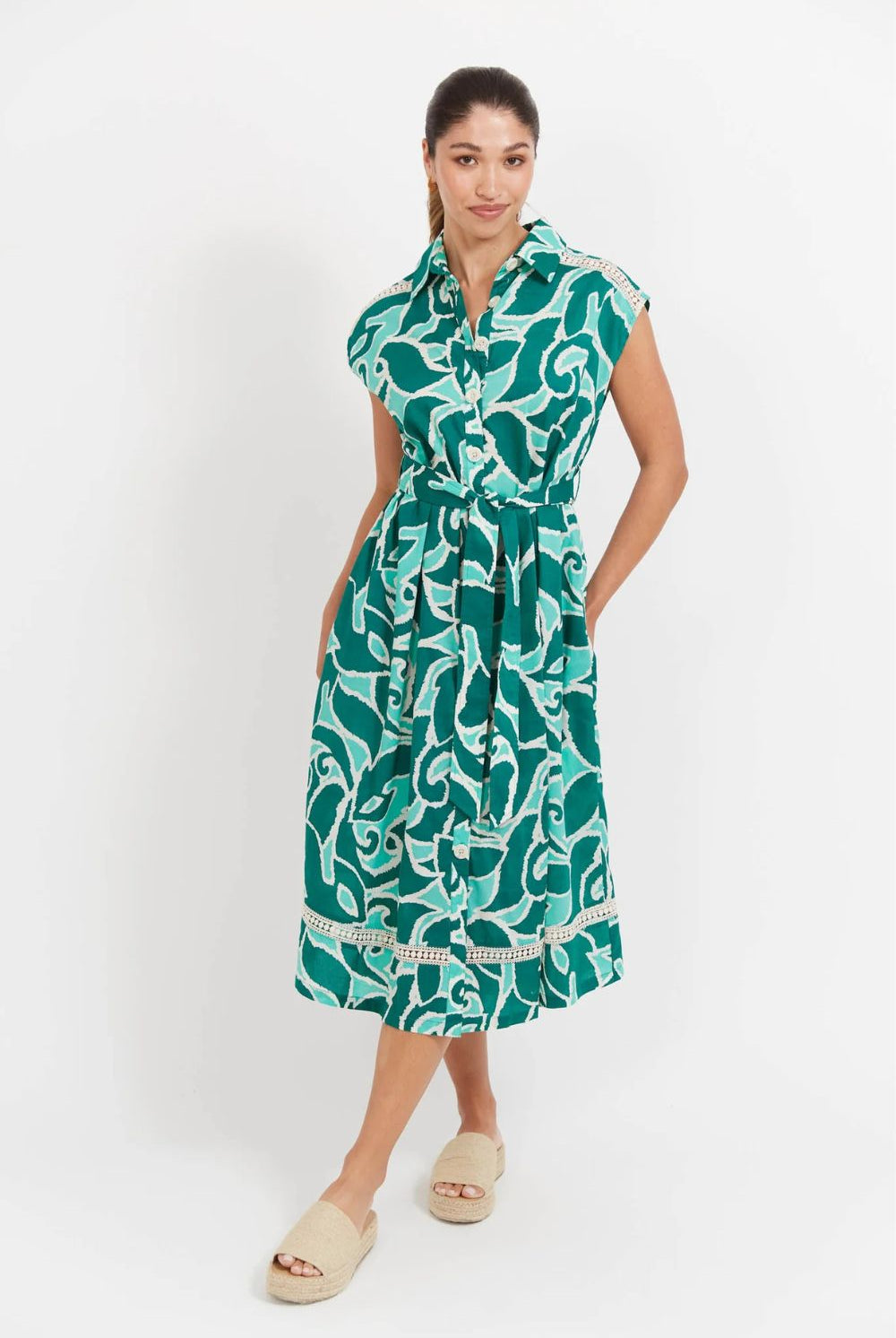 Haven - Haven Santos Sleeveless Shirt Dress | Amazon - Dress - Silvermaple Boutique