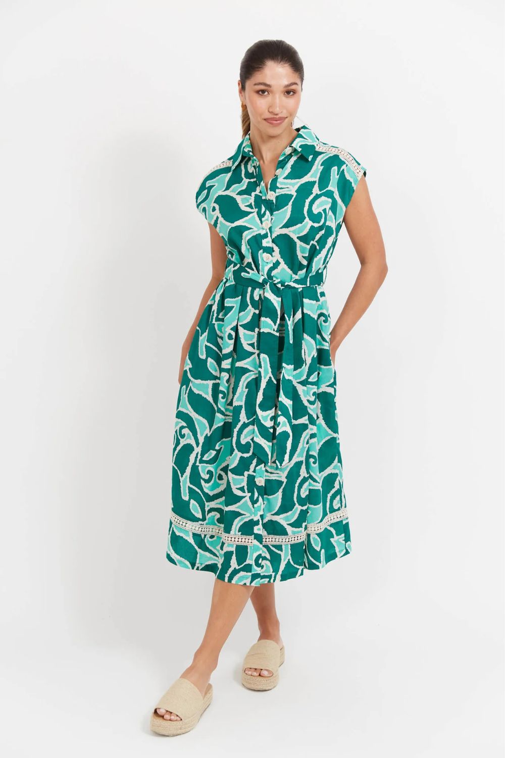 Haven - Haven Santos Sleeveless Shirt Dress | Amazon - Dress - Silvermaple Boutique