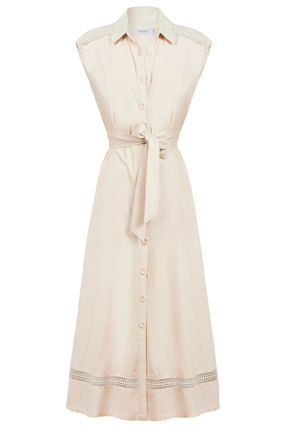 Haven - Haven Santos Sleeveless Shirt Dress | Bisque - Dress - Silvermaple Boutique