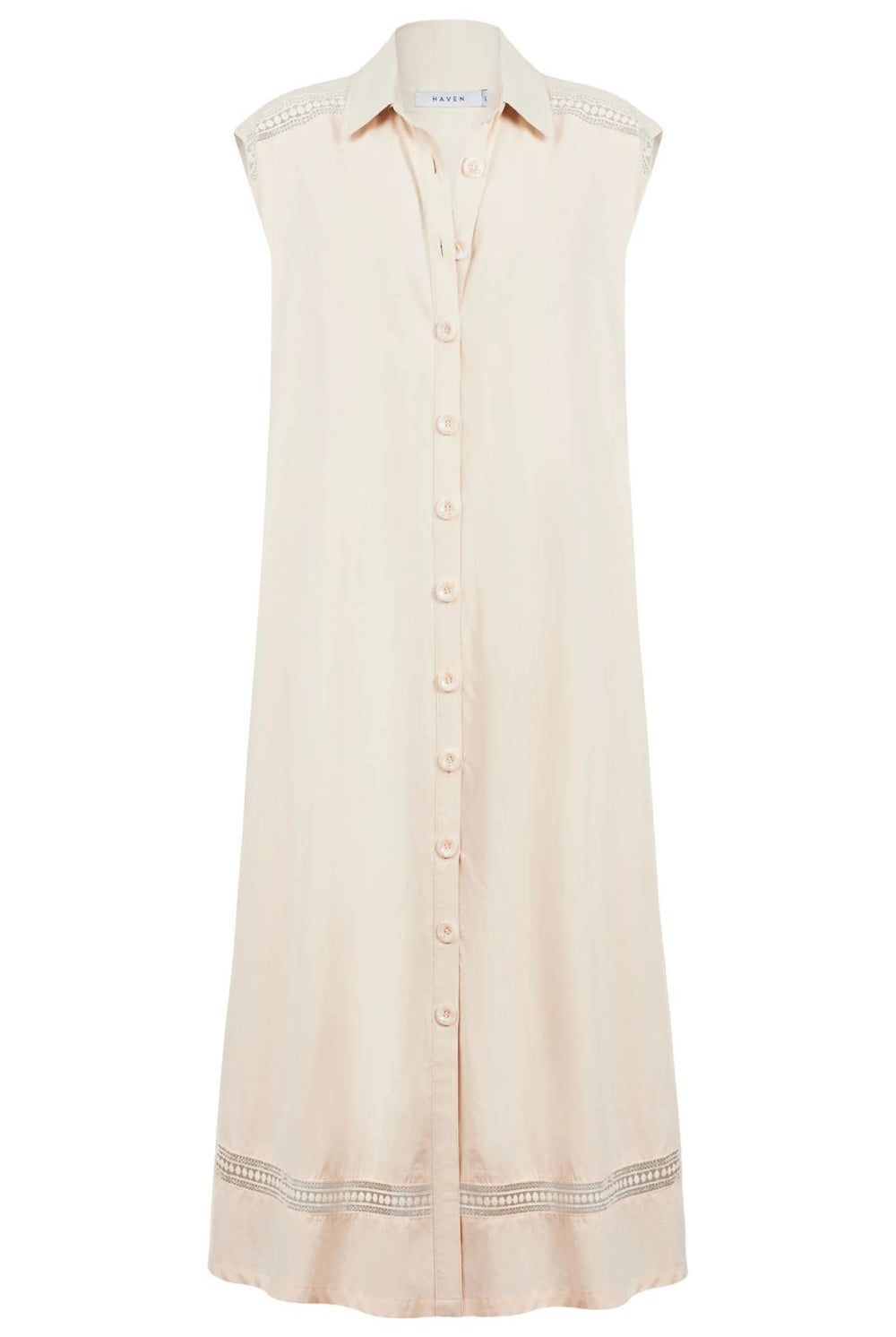 Haven - Haven Santos Sleeveless Shirt Dress | Bisque - Dress - Silvermaple Boutique