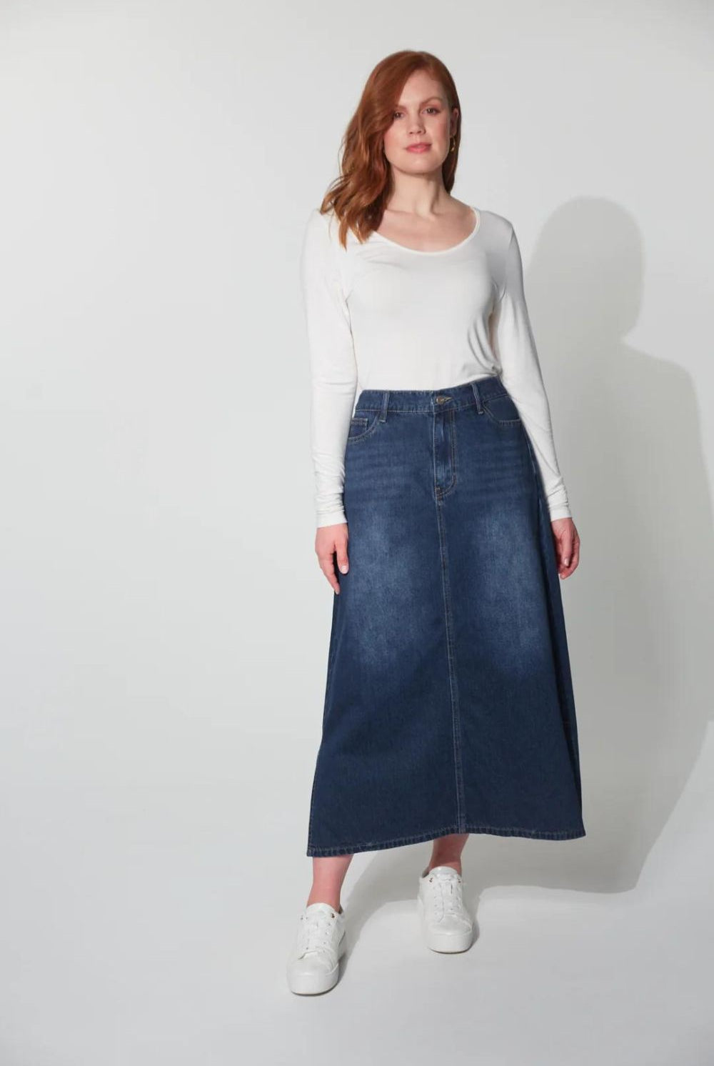 Haven - Dalton Denim Skirt | Indigo - Skirt - Silvermaple Boutique