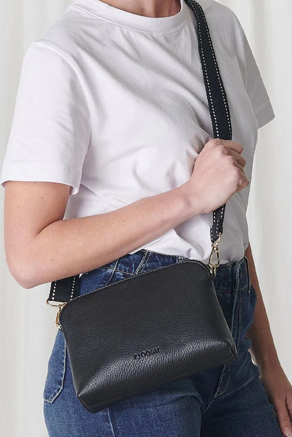 Zjoosh - Hudson Cross Body Bag | Black - Handbags - Silvermaple Boutique