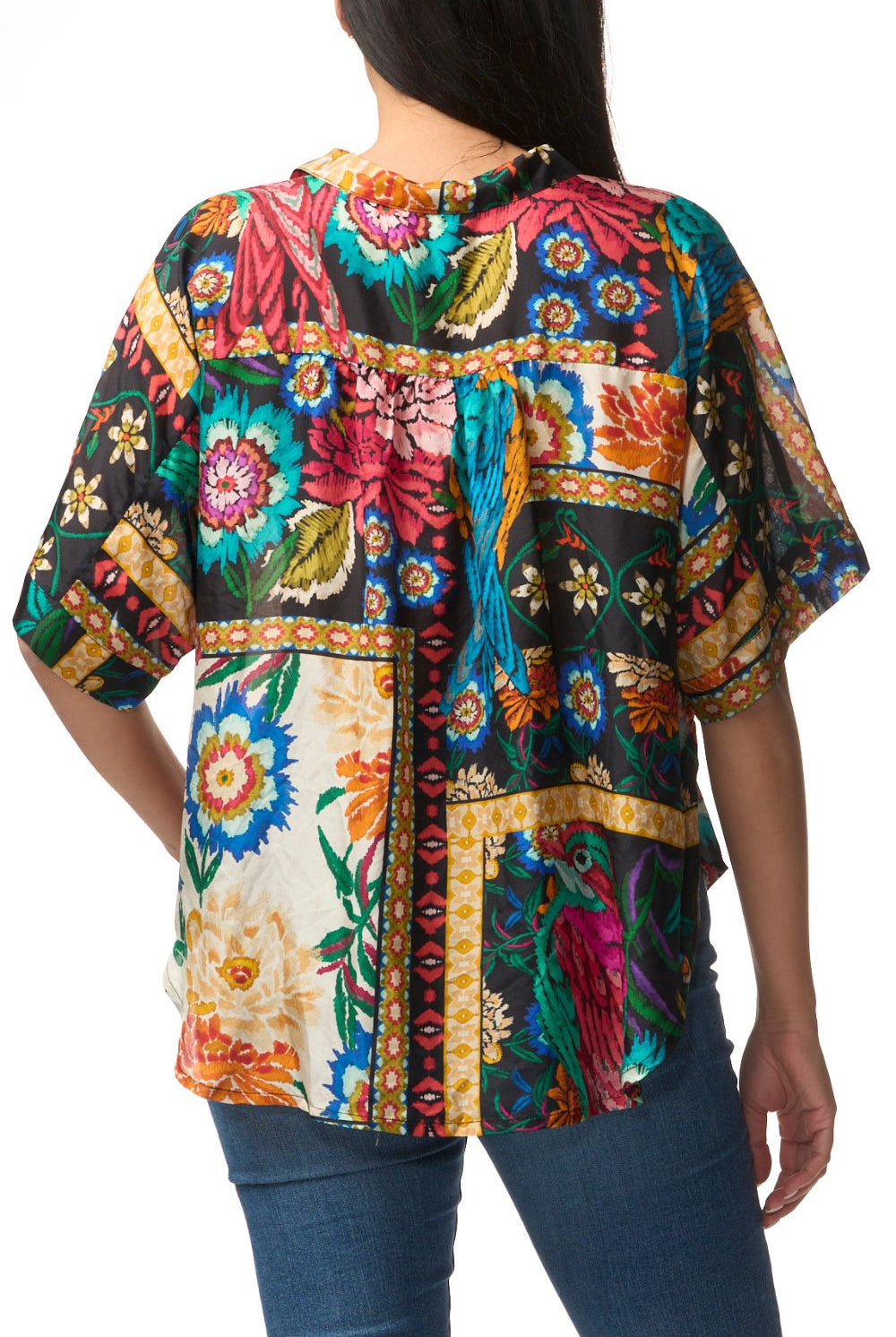 Johnny Was - The Audrey Short Sleeve Shirt | Eirene - Shirt - Silvermaple Boutique