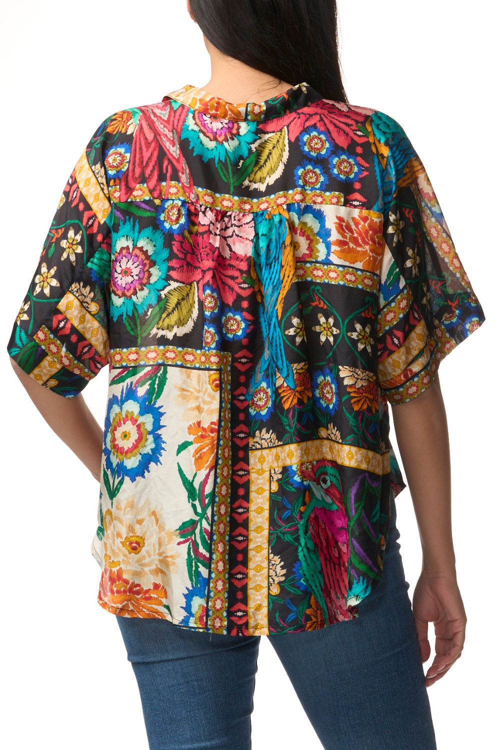 Johnny Was - The Audrey Short Sleeve Shirt | Eirene - Shirt - Silvermaple Boutique