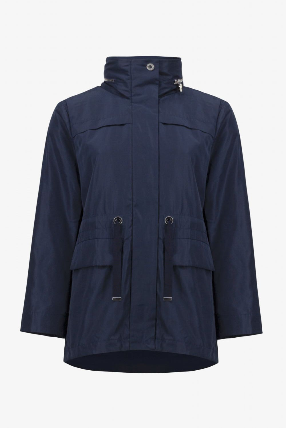 Joseph Ribkoff - Joseph Ribkoff Anorak With Hidden Hood | Indigo - Jacket - Silvermaple Boutique