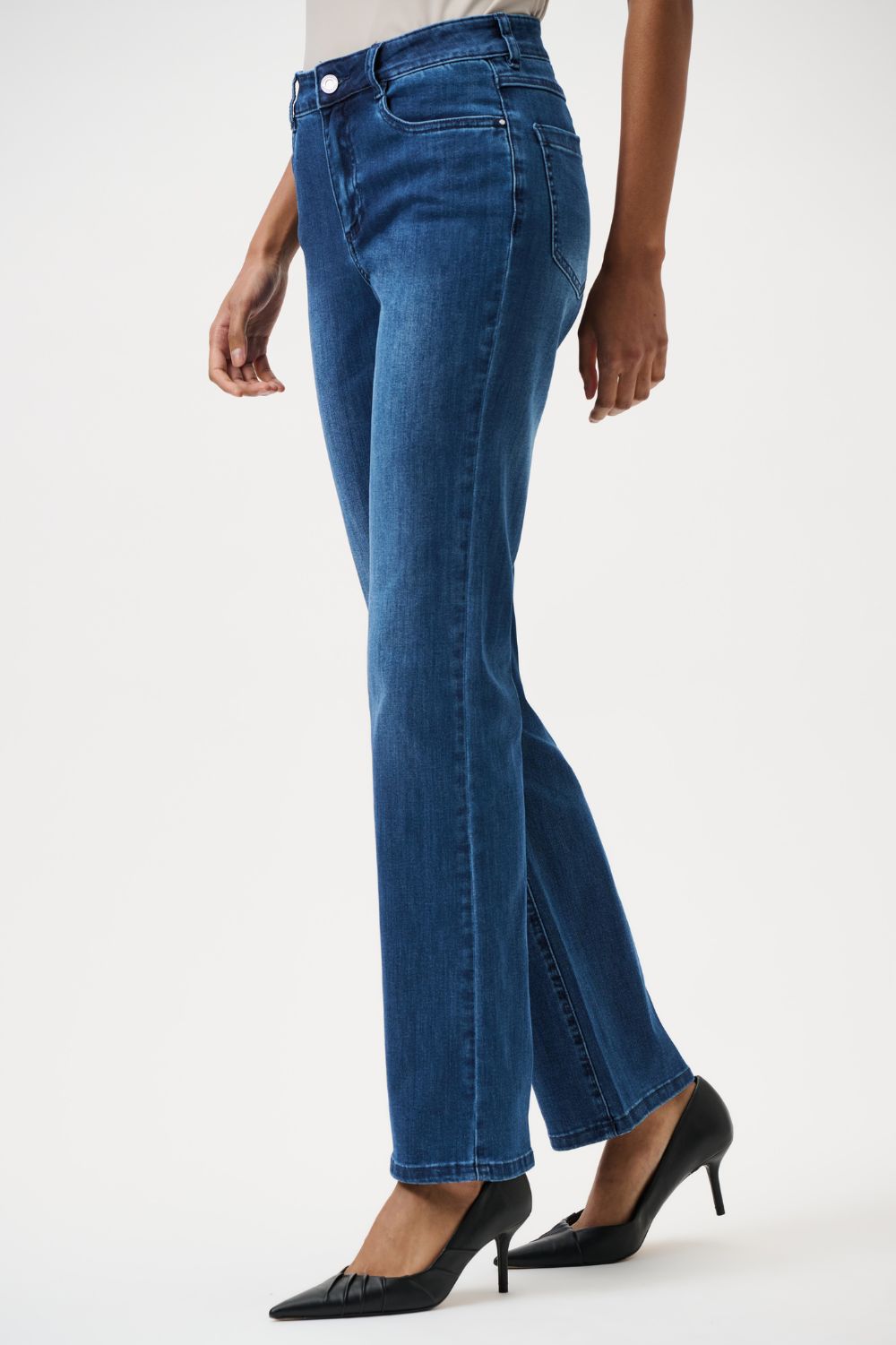 Joseph Ribkoff - Joseph Ribkoff Brooke Classic Bootcut Jeans | Medium Blue - Jeans - Silvermaple Boutique